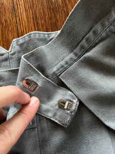 1980s Katharine Hamnett Grey Pocket Pleated Trousers - Size M