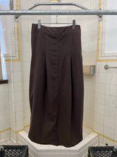 Load image into Gallery viewer, 2000s Mandarina Duck Brown Skirt with Center Pleat and Side Snap Detailing - Size M