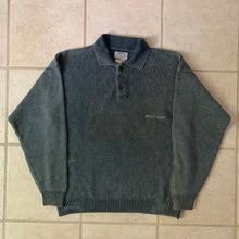 Load image into Gallery viewer, 1990s Armani Faded Knitted Logo Polo - Size M