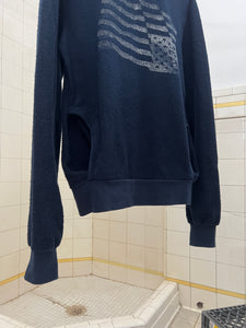 2000s Bernhard Willhelm Inside-Out Printed Crewneck Sweatshirt - Size M