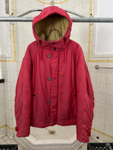 Load image into Gallery viewer, 1990s Armani Iridescent Pink Hooded Bomber - Size L