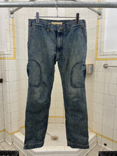 Load image into Gallery viewer, ss2005 Junya Watanabe Blue Jeans with Zip Thigh Pockets - Size S