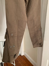 Load image into Gallery viewer, 2000s Armani Mud Brown Flared Military Bondage Pants - Size L