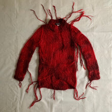 Load image into Gallery viewer, aw2006 Junya Watanabe Destroyed Red Mohair Knit - Size S