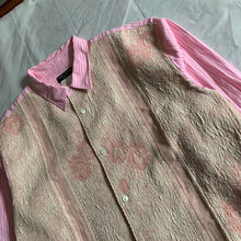 Load image into Gallery viewer, ss2000 CDGH+ Pink Pinstripe Gobelin Tapestry Shirt - Size OS