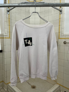 aw2002 Bernhard Willhelm Post Modern Art Print White Sweatshirt - Size M