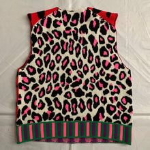 Load image into Gallery viewer, ss2018 CDGH+ Red Leopard Print Knitted Vest - Size M