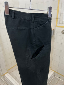 Late 1990s Mandarina Duck Curved Side Seam Slit Pocket Workpants - Size XS