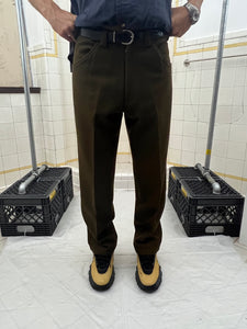 aw2004 Yohji Yamamoto Wool Cashmere Blend Work Trousers - Size L