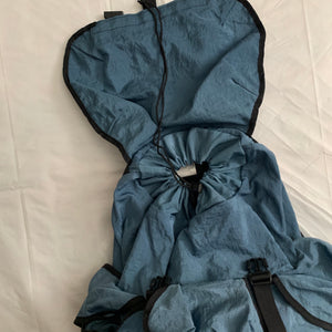 1990s Vintage Nike Glacier Blue Nylon Parachute Backpack - Size OS