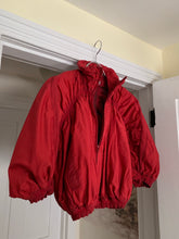 Load image into Gallery viewer, aw2007 Issey Miyake APOC Cropped Red Jacket with Pleats and Ribbing Details - Size S