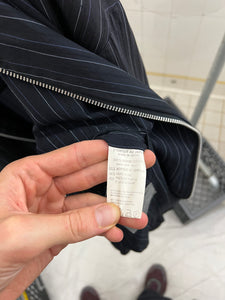 ss1996 Yohji Yamamoto Wide Pinstripe Work Jacket - Size XL