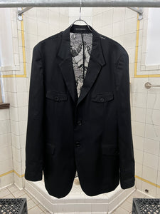 ss2009 Yohji Yamamoto Laced Back and Sleeve Jacket - Size XL