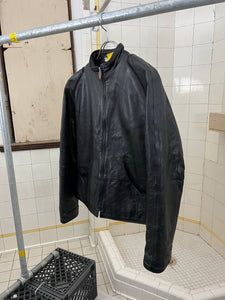 2000s Mandarina Duck Contemporary Padded Leather Jacket - Size S