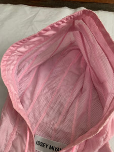 ss2000 Issey Miyake Pink Translucent Mesh Technical Jacket - Size L