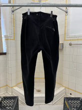 Load image into Gallery viewer, 1980s Katharine Hamnett Black Corduroy Baggy Trousers with Waist Synch and Tapered Cuff - Size XL