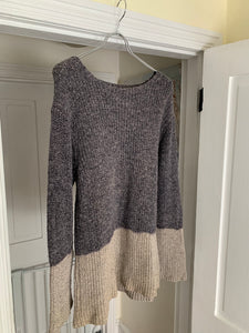 aw1993 CDGH+ Grey Dip Dyed Knitted Sweater - Size OS