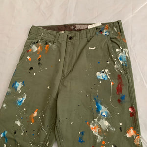 2011 CDGH Green Paint Splattered Work Pants - Size XL