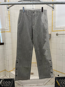 2000s Issey Miyake APOC Woven Faded Denim Pants - Size M