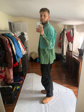 Load image into Gallery viewer, 2000s Issey Miyake Bleached Teal Shirt - Size XL