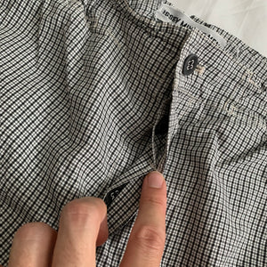 ss1999 Issey Miyake Grid Pattern Loose Pajama Trousers - Size XL