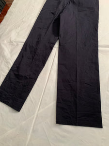 2000s Samsonite Active Wear Black Workpants with Buckle Belt by Neil Barrett - Size L