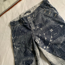 Load image into Gallery viewer, ss2008 Issey Miyake APOC Mapping Graphic Denim - Size XL