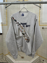 Load image into Gallery viewer, ss2021 Per Gotesson Slashed Vintage &quot;Maine Athletic Dept.&quot; Crewneck with Vintage Jewelry - Size L/XL