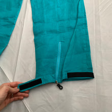 Load image into Gallery viewer, 2000s Armani Teal Linen Technical Trousers with Lampo Zippers - Size M