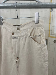 1980s Marithe Francois Girbaud x Closed Multi Pleated Crotch Culottes - Size S