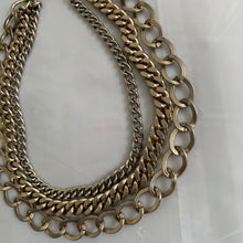 Load image into Gallery viewer, 2000s Helmut Lang Triple Layered Chain Necklace - Size OS