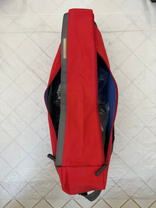 Late 1990s Mandarina Duck Oversize Red 'Basis' Duffle Bag - Size OS