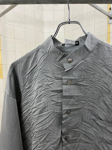 aw1993 Issey Miyake Pleat Wrinkled Shirt - Size M