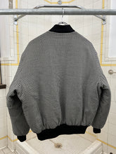 Load image into Gallery viewer, 1980s Katharine Hamnett Padded Houndstooth Pattern Bomber - Size L