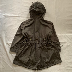ss2004 Issey Miyake Military Khaki Bungee Cord Long Raincoat - Size M