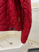 Load image into Gallery viewer, 1990s Armani Quilted Nylon Red Trucker Jacket - Size L