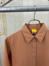 Load image into Gallery viewer, 2000s Mandarina Duck Cropped Dress Shirt with Back and Elbow Detailing - Size S