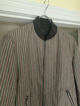 Load image into Gallery viewer, 1990s CDGH+ Faded Grey Pinstripe Cropped Bomber - Size M