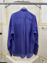 Load image into Gallery viewer, 1980s Katharine Hamnett Purple Silk Cargo Shirt - Size L