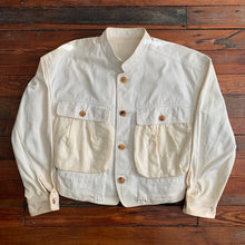 Load image into Gallery viewer, 1990s Issey Miyake Cream Oversized Denim Jacket - Size M