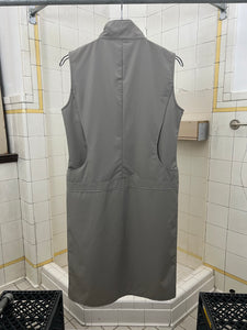 2000s Mandarina Duck Metallic Matrix Dress - Size S