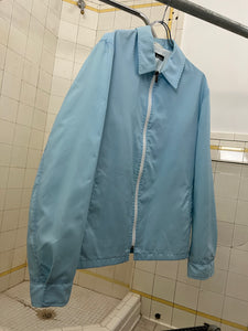 2000s Samsonite 'Travel Wear' Baby Blue Nylon Work Jacket - Size L