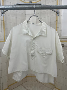1980s Marithe Francois Girbaud x Complements Cropped Shirt - Size XS