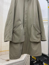 Load image into Gallery viewer, Late 1990s Mandarina Duck Egg Cell Padded High Neck Trench - Size L