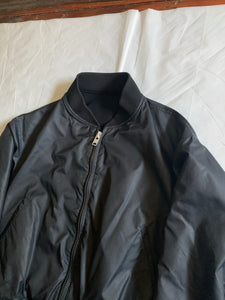 ss1993 Yohji Yamamoto Reversible Nylon & Wool Cropped Bomber Jacket - Size OS