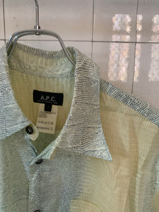 2000s Vintage APC Snakeskin Pattern Cotton Shirt - Size S