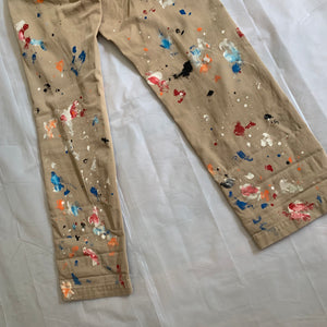 2011 CDGH Khaki Paint Splatter Pants - Size M