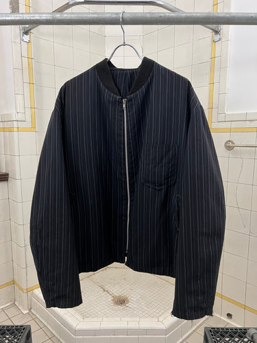 ss1996 Yohji Yamamoto Wide Pinstripe Work Jacket - Size XL