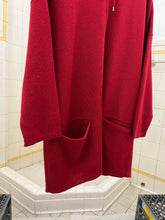 Load image into Gallery viewer, 1980s Marithe Francois Girbaud x Maillaparty Extended Red Hooded Zip-up Sweater - Size M