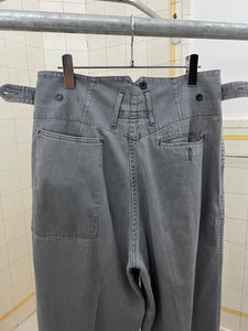 1980s Katharine Hamnett Grey Pocket Pleated Trousers - Size M